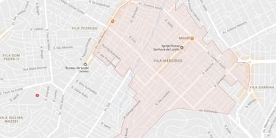 Mapa Vila São Paulo Medeiros