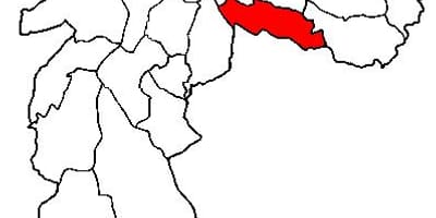 Mapa Vila Prudente sub-prefektura São Paulo