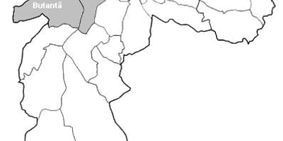 Mapa zóny Oeste São Paulo