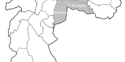 Mapa zóny Sudeste São Paulo