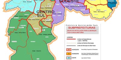 Mapa zonas São Paulo