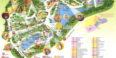 Mapa zoological park São Paulo
