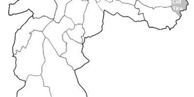 Mapa zóny Leste 2 São Paulo